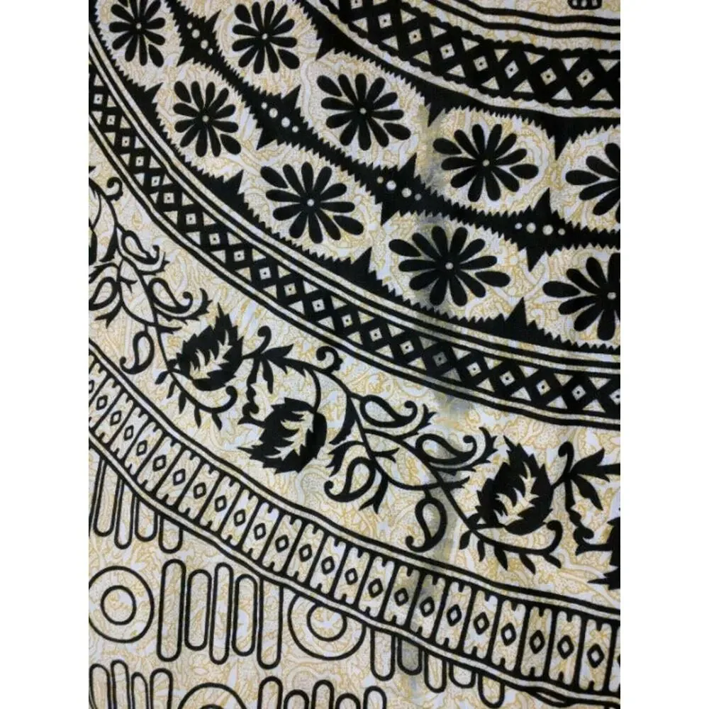 Pottery Barn Wall Art Elephant Tapestry 80x50" Hand Made Screen Print IMPERFECT - Picture 6 of 6